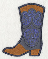 Cowboy Boot with Paisley (Heirloom Applique)