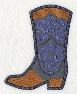 Cowboy Boot with Paisley (Heirloom Applique)