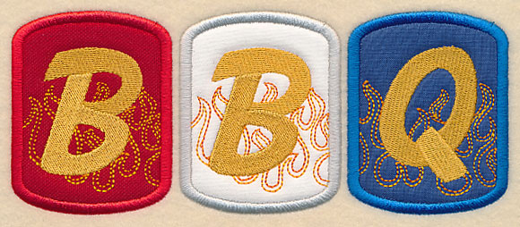 Fiery BBQ (Applique)