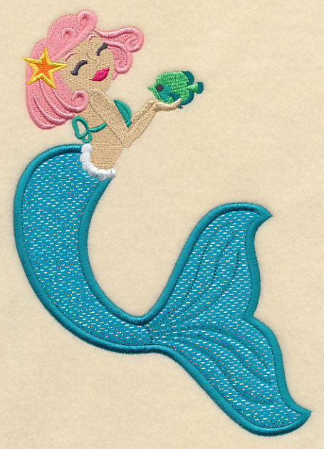 Mermaid and Fish (Applique)