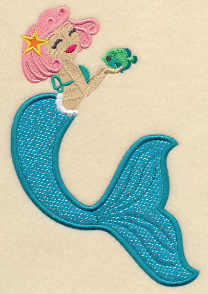 Mermaid and Fish (Applique)