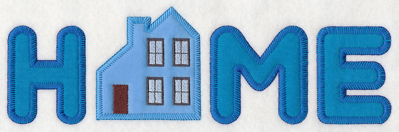 Home with House (Heirloom Applique)