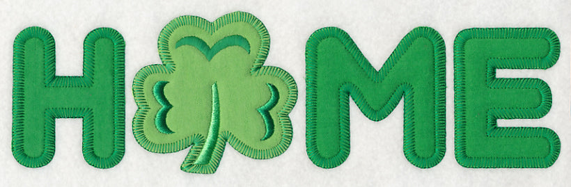 Home with Shamrock (Heirloom Applique)