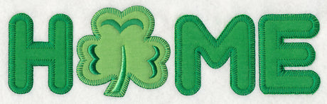 Home with Shamrock (Heirloom Applique)