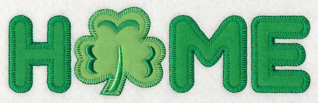 Home with Shamrock (Heirloom Applique)