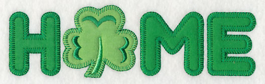 Home with Shamrock (Heirloom Applique)