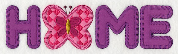 Home with Butterfly (Heirloom Applique)
