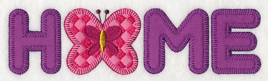 Home with Butterfly (Heirloom Applique)