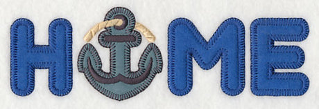 Home with Anchor (Heirloom Applique)