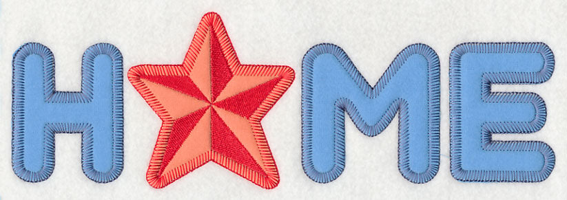Home with Star (Heirloom Applique)