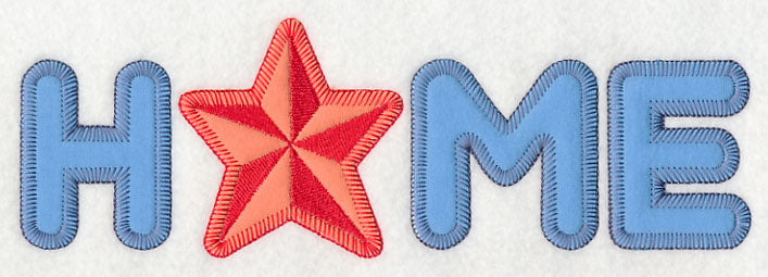 Home with Star (Heirloom Applique)
