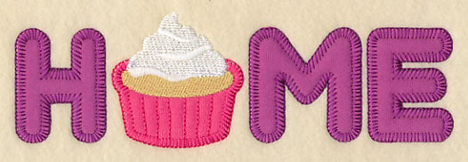 Home with Cupcake (Heirloom Applique)