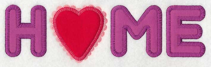 Home with Heart (Heirloom Applique)