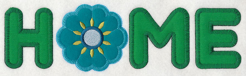 Home with Flower (Heirloom Applique)