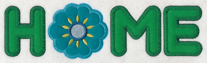 Home with Flower (Heirloom Applique)