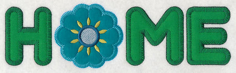 Home with Flower (Heirloom Applique)