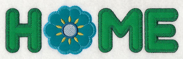 Home with Flower (Heirloom Applique)