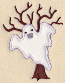 Ghost and Tree (Heirloom Applique)