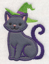Bewitching Black Cat (Heirloom Applique)