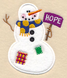 Hope Snowman (Applique)