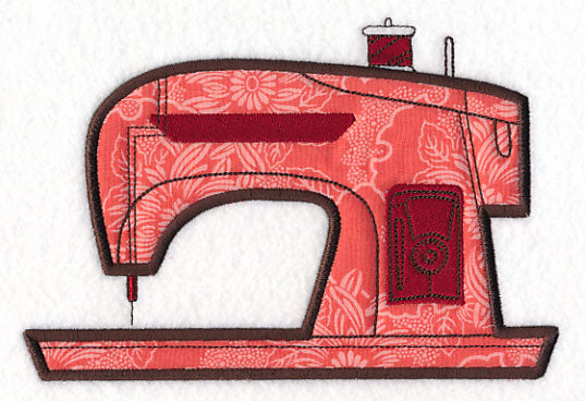 Retro Sewing Machine 1 (Applique)