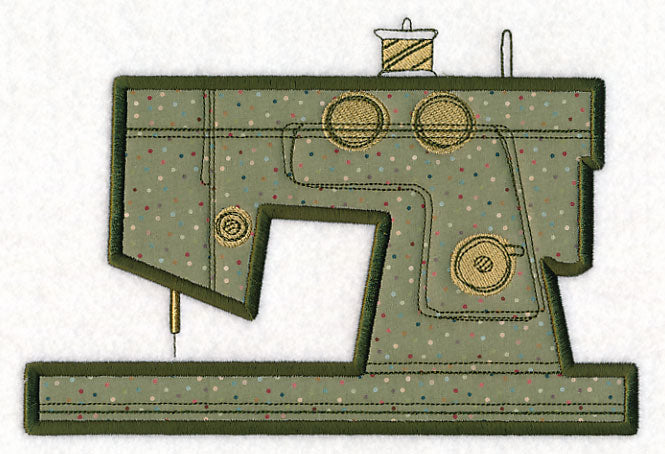Retro Sewing Machine 3 (Applique)