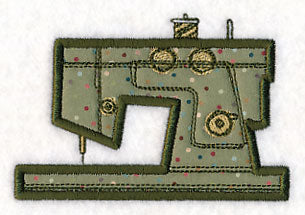 Retro Sewing Machine 3 (Applique)