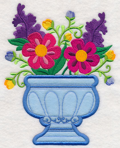 Blooming with Beauty Urn (Applique)