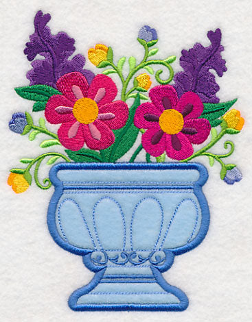 Blooming with Beauty Urn (Applique)