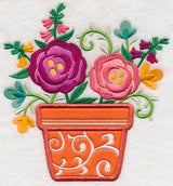 Blooming with Beauty Pot (Applique)