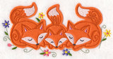 Cuddling Fox Family (Crafty Cut Applique)