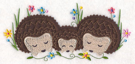 Cuddling Hedgehog Family (Crafty Cut Applique)