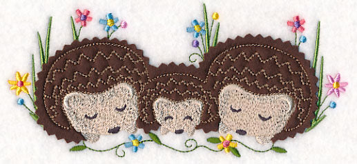 Cuddling Hedgehog Family (Crafty Cut Applique)