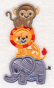 Jungle Animal Stack (Applique)