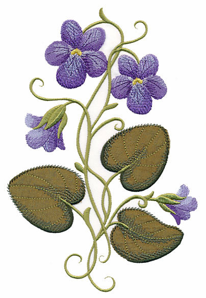 Wild Violets (Luxury Applique)