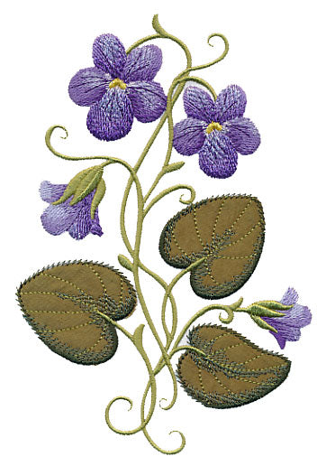Wild Violets (Luxury Applique)