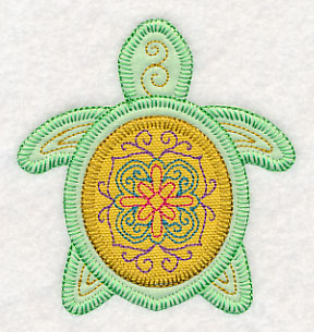Tropical Turtle 1 (Heirloom Applique)