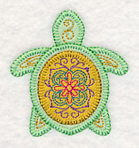 Tropical Turtle 1 (Heirloom Applique)