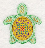 Tropical Turtle 1 (Heirloom Applique)