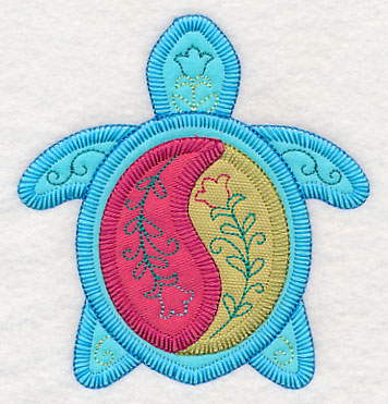 Tropical Turtle 3 (Heirloom Applique)