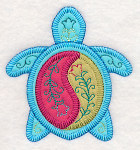 Tropical Turtle 3 (Heirloom Applique)