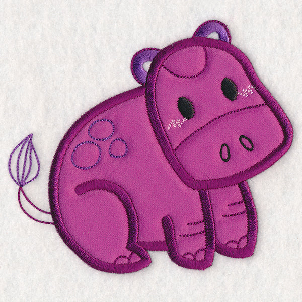 Kid's Doodle Hippo (Applique)