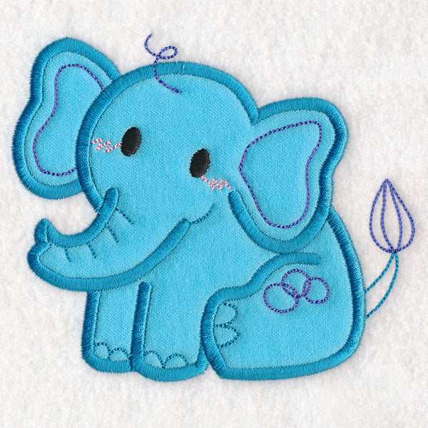 Kid's Doodle Elephant (Applique)