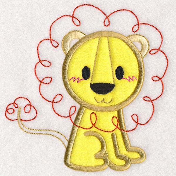Kid's Doodle Lion (Applique)
