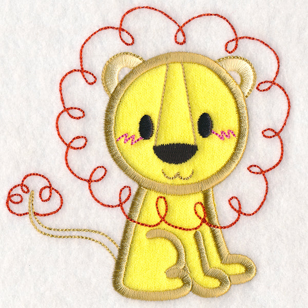 Kid's Doodle Lion (Applique)
