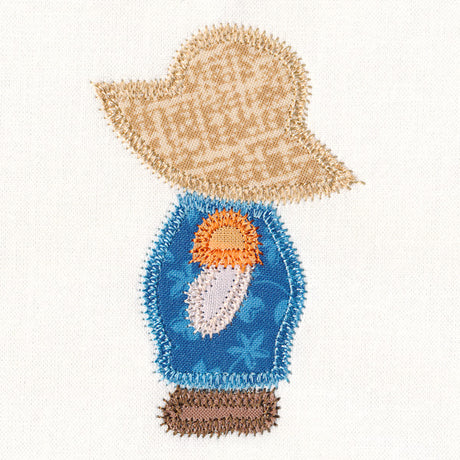 Fisherman Fred Quilt Block (In-the-Hoop)