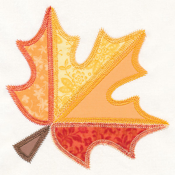 Maple Leaf Quilt Block (In-the-Hoop)