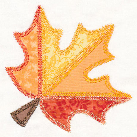Maple Leaf Quilt Block (In-the-Hoop)