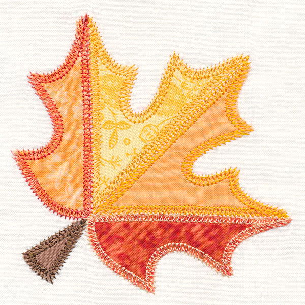 Maple Leaf Quilt Block (In-the-Hoop)
