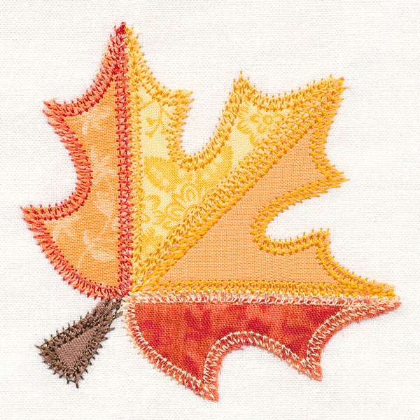 Maple Leaf Quilt Block (In-the-Hoop)